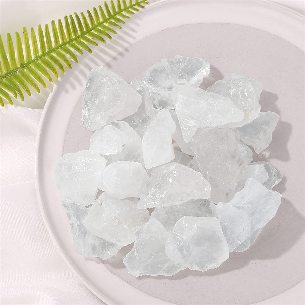 Clear Quartz Bulk Natural Healing Crystals Raw Rough Stones Sets for Cabbing Tumbling Cutting Lapidary Polishing Reiki Crytsal Healing Wire Wrapping Decoration Gemstone 0.45lb