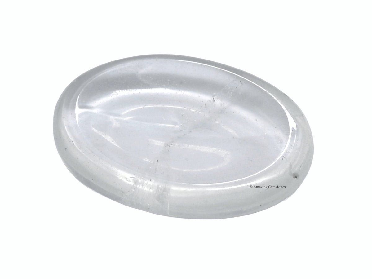 Amazing Gemstone Clear Quartz Crystal Worry Stone Crystals and Healing Stones - Worry Stones for Stress Relief Gift - Piedra Crystal Fidget for Meditation - Unique Stocking Stuffers and Birthday Gift
