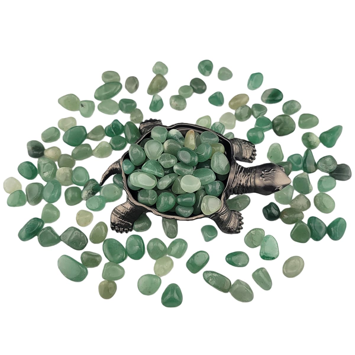 1,000 Carats Green Aventurine Handpicked Tumbled Stones Crystals Chips 0.2''-0.5'' Bulk Pocket Stones for Healing, Reiki, Meditation, Witchcraft and Home Decorations (Green Aventurine)