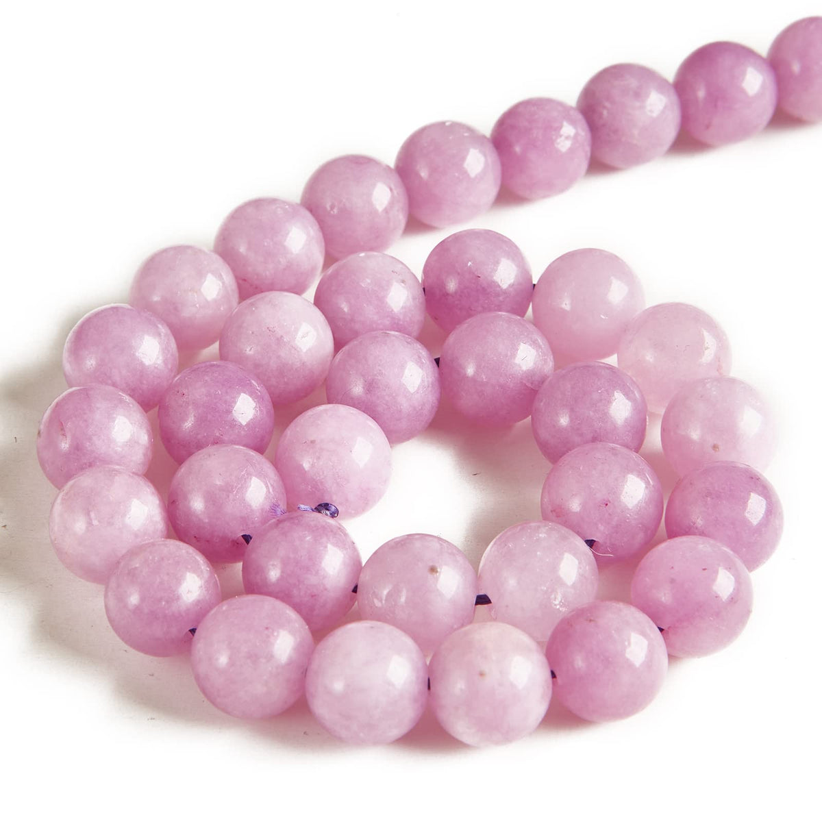 60pcs 6mm Kunzite Beads Natural Gemstone Beads Round Loose Beads for Jewelry Making
