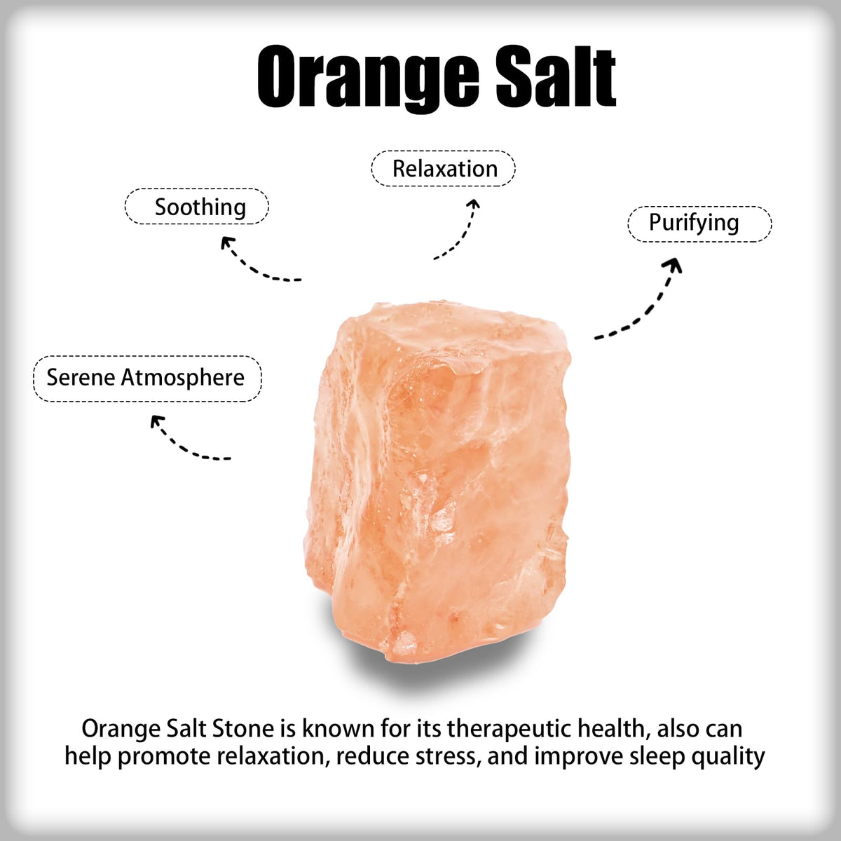 Orange Salt Raw Stones 1PC, Gemstones Raw Stones and Healing Crystals, Hand Carved Natural Pocket Raw Crystals for Decoration Tumbling, Garden, Home Decor(1.18"-1.97")
