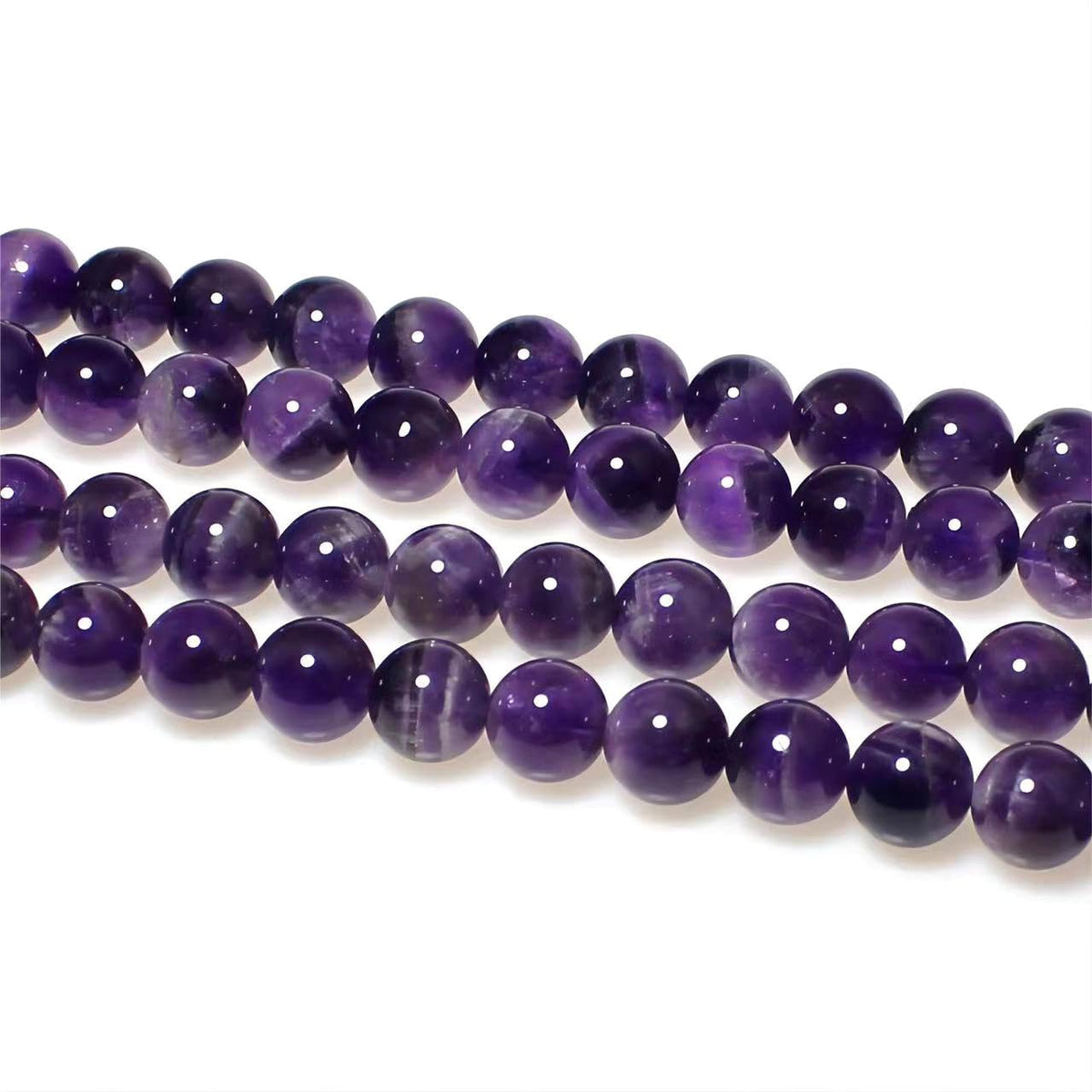 MJDCB Natural Dreamy Amethyst Beads Round Stone Beads DIY Loose Beads for Jewelry Making Beads 15" (6mm)