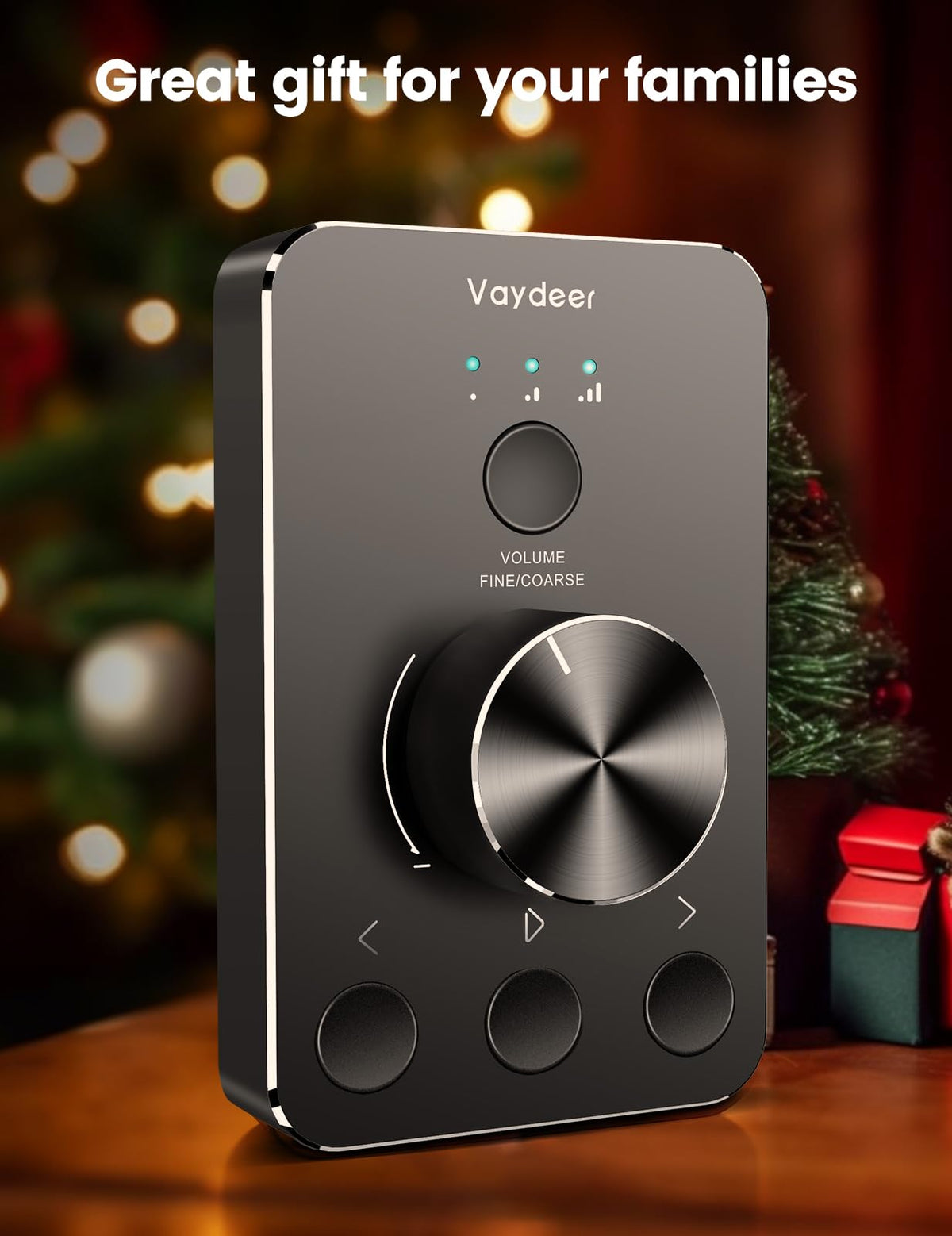 VAYDEER Volume Control Knob with One-Click Mute Function and 3 Volume Control Modes, USB Volume Knob Multimedia Controller for Win 7/8/10/Mac, Gift for Festivals Loved Ones