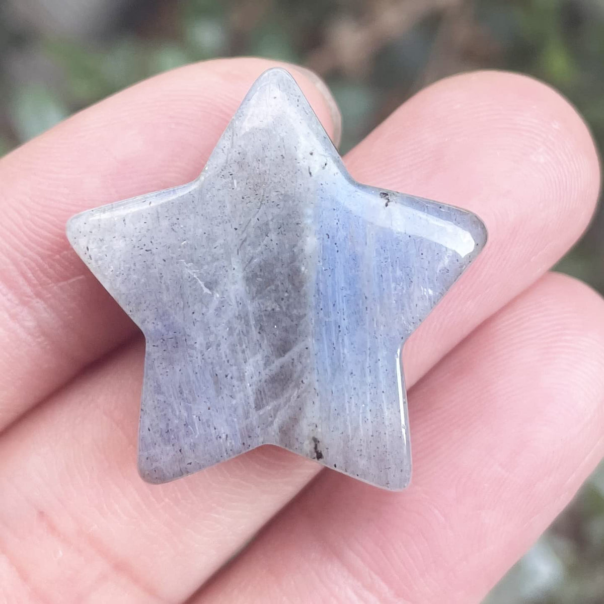 Fekuar Moonstone Crystal Star Chakra Stones for Reiki Healing Yoga Balance Meditation Polished Mini Pocket Palm Stone 1 Inch (30mm)