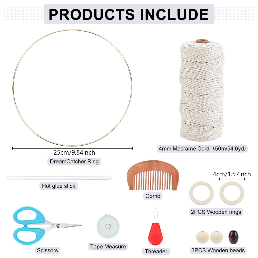 ORIGACH DIY Macrame Owl Wall Hanging Tapestry Kit Owl Macrame Kit for Beginner Boho Handmade Woven Macrame Wall Hanging Decor for Living Room Bedroom