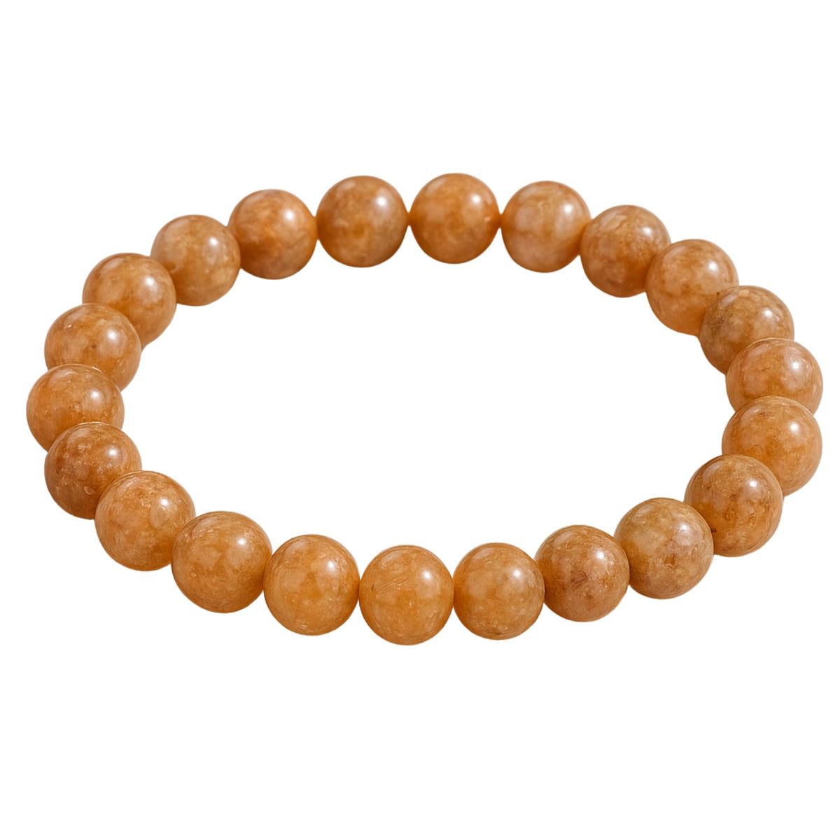 Amazing Gemstone Sunstone Bracelet for Women Men's Gifts - Protection Healing Crystal Bracelet - 8mm Gemstone Beaded Stretchable Bracelet (Regular)