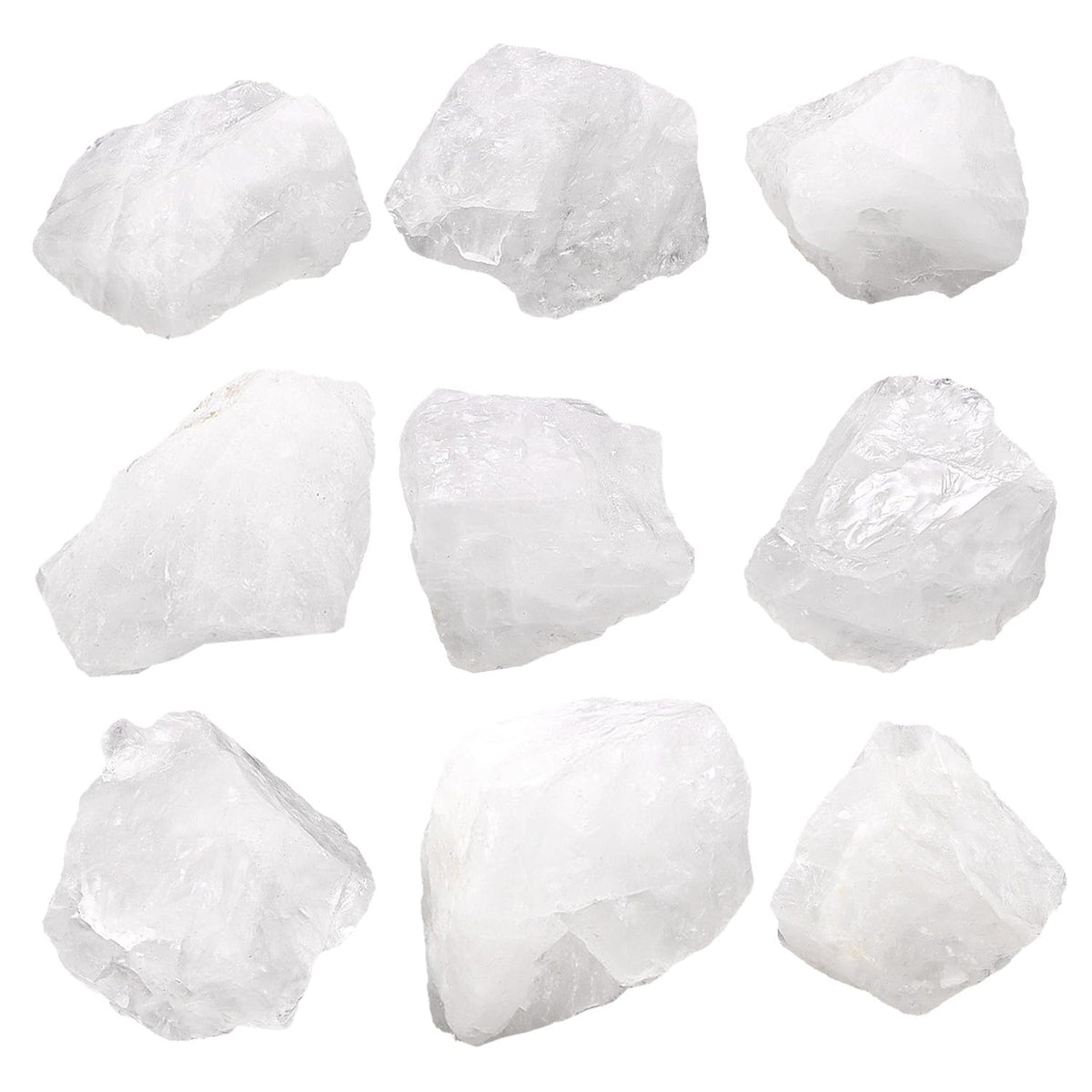 1 Lb Rough Clear Quartz Stone Bulk, Crystal Quartz Rough Crystal Stone for Cabbing, Tumbling, Cutting, Lapidary, Polishing, Reiki Crystal Healing