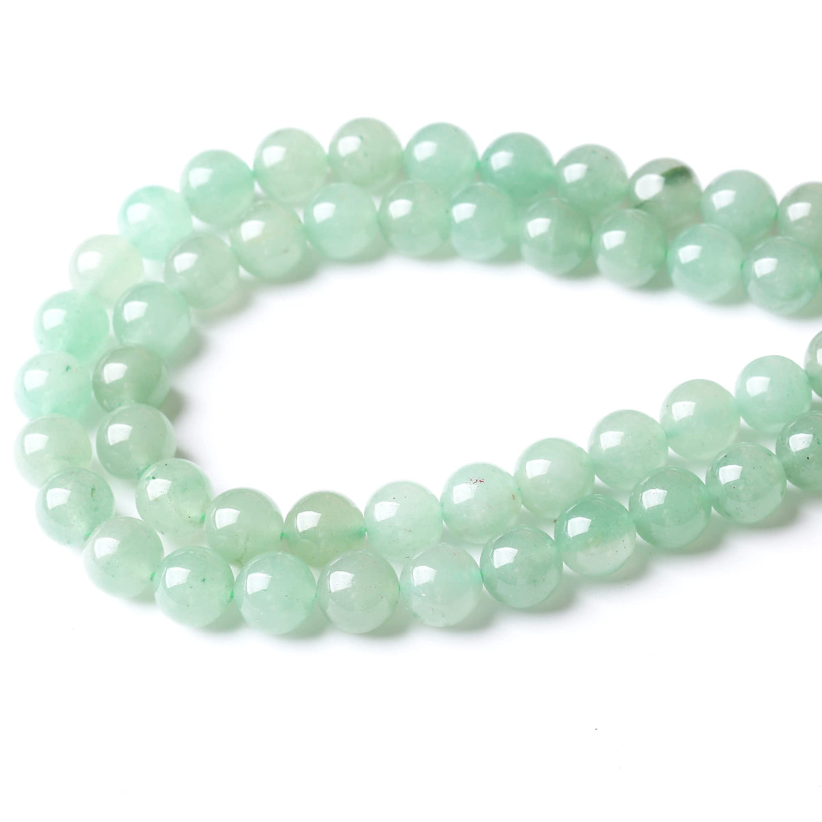 10MM Green Aventurine Round Loose Beads Natural Gem Beads Crystal Energy Stone Beads for Jewelry Making DIY Bracelet Necklace