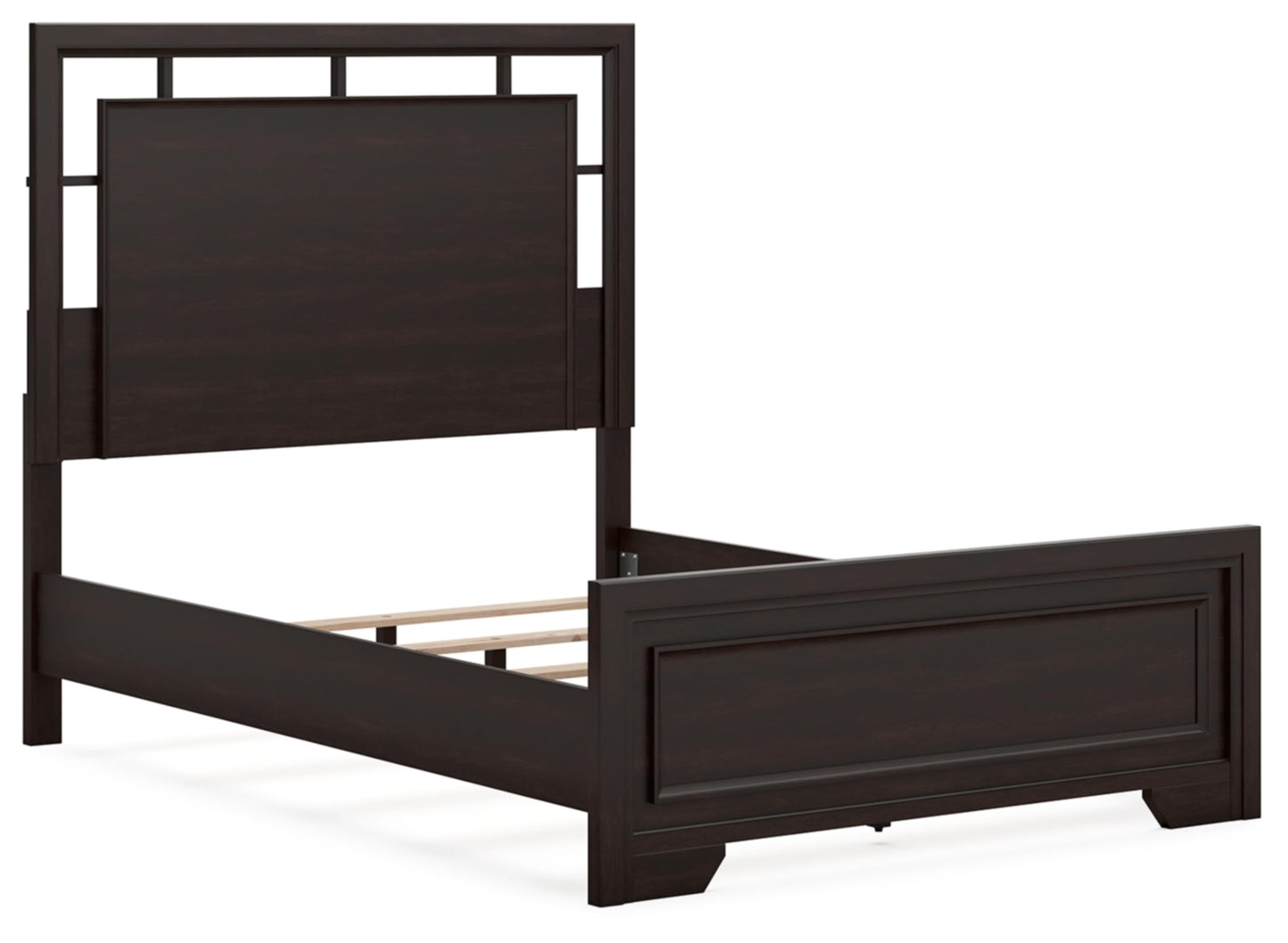 Signature Design by Ashley Covetown Traditional Full Panel Bed, Foundation or Box Spring Needed, Dark Brown