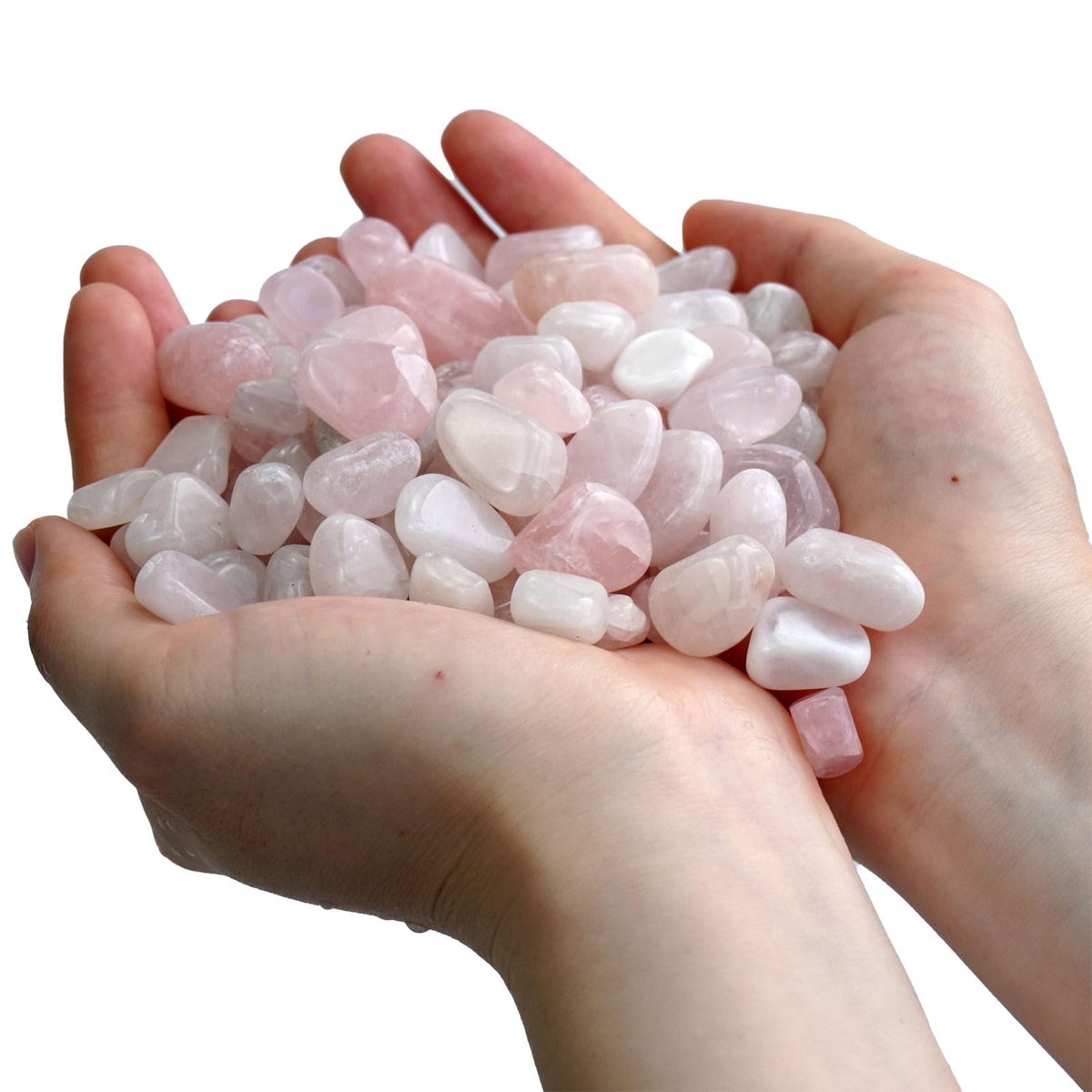 Sisamn 3lb Natural Rose Quartz Tumbled Stones Polished Crystals Bulk for Vase Filler Stones,Healing Stone, Home Decor, Fish Turtle Tank, Plants Decor, Jewelry Making