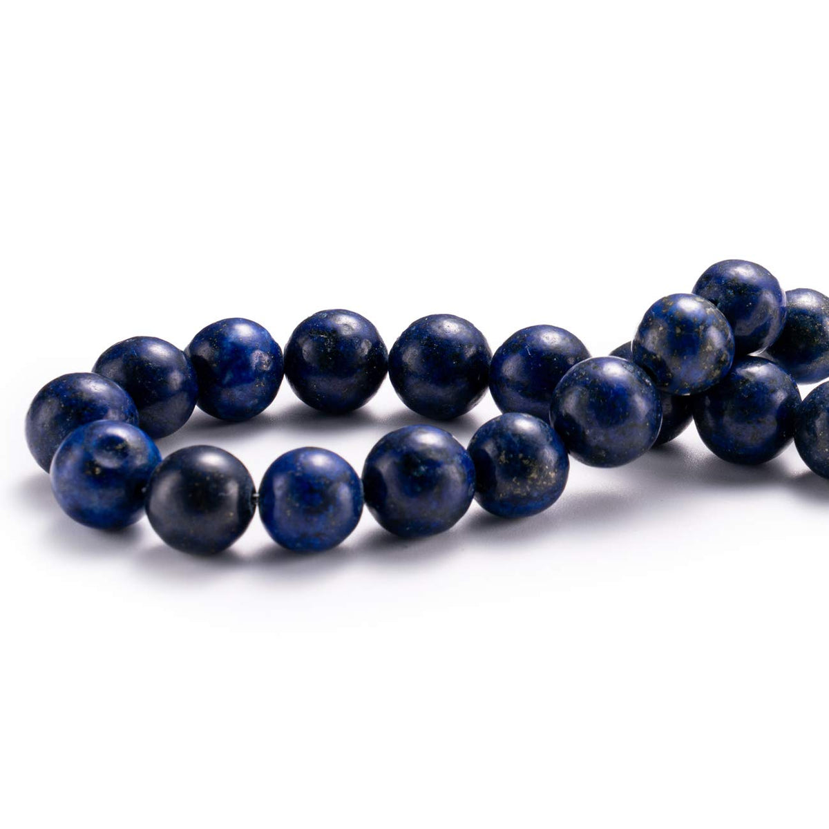 BEADIA Natural Lapis Lazuli Stone Round Loose Semi Gemstone Beads for Jewelry Making 6MM 61PCS