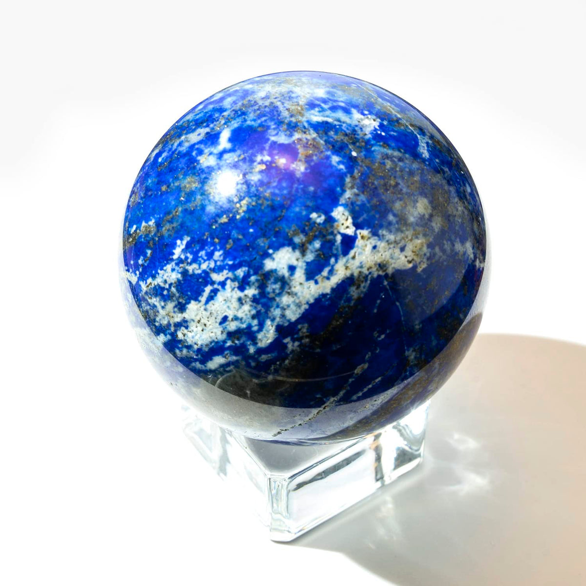 4-5cm/1.57-1.96inch Natural Crystal Spheres Lapis Lazuli Polished Divination Ball Decorative Sphere Reiki Healing Crystals Ball Healing Stone Crafts (40-50mm, Lapis Lazuli)