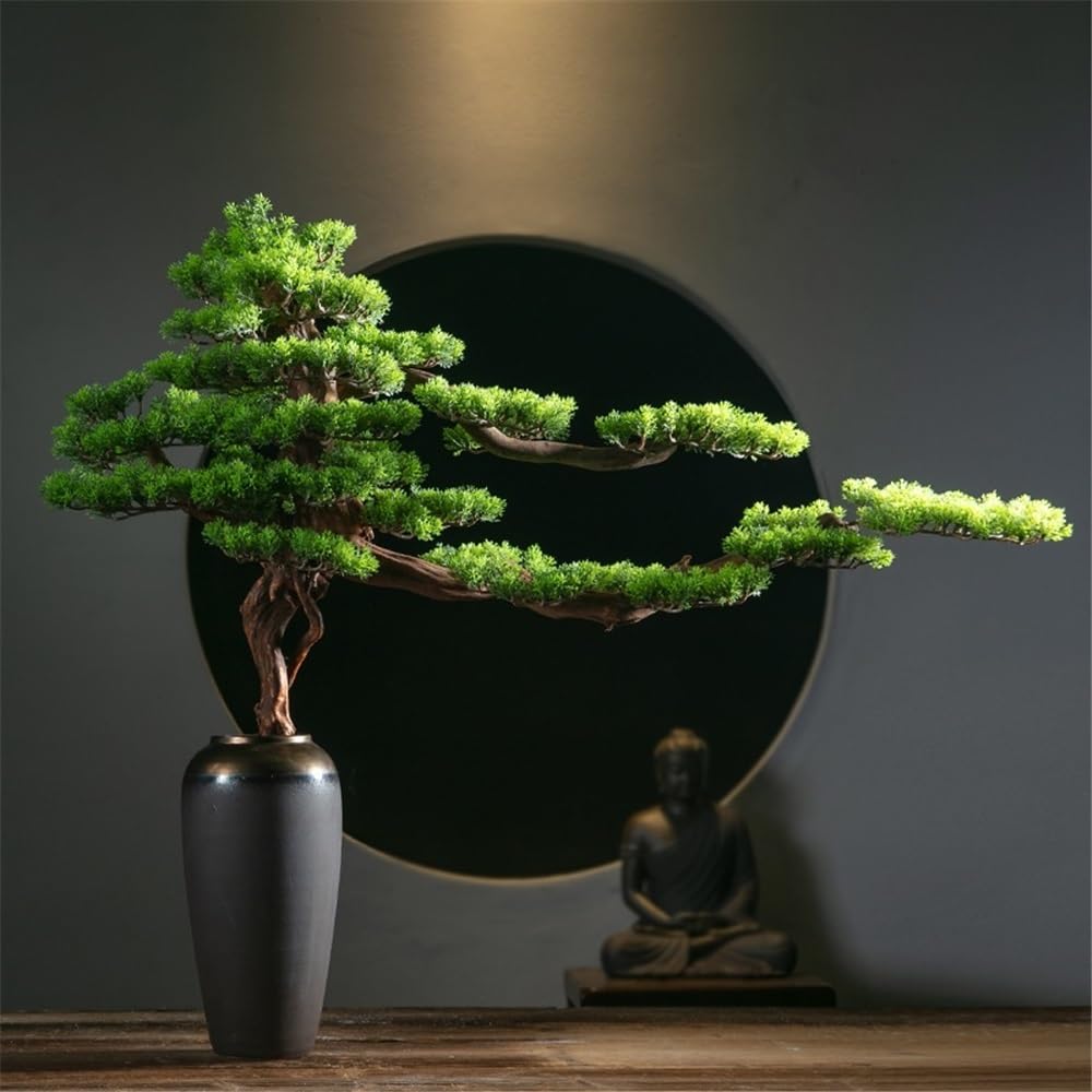XJOYSL7921 Artificial Bonsai Artificial Bonsai Tree with Ceramic Vase Light Luxury Creative Living Room Hotel Decoration Fake Plant Ornaments for Home Office