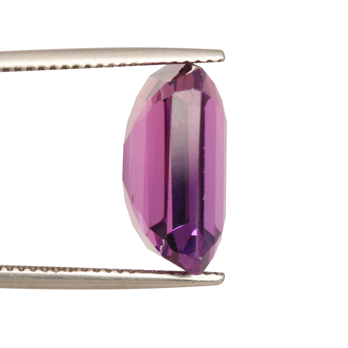 REAL-GEMS 14.4 Carat Natural Kunzite Emerald Shape Loose Gemstone for Jewelry Making