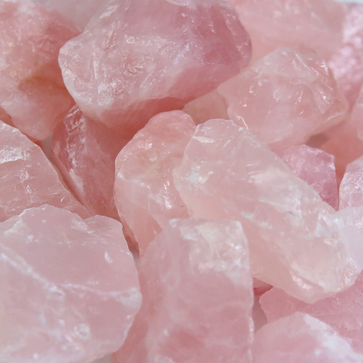 Nvzi Rose Quartz Crystals, Raw Crystals Bulk, Gem Stones Rocks Crystals, Tumbled Stones and Crystals Bulk, Rock Collection, Chakra Stones, Healing Crystals, Raw Minerals Rocks Crystals(1LB)
