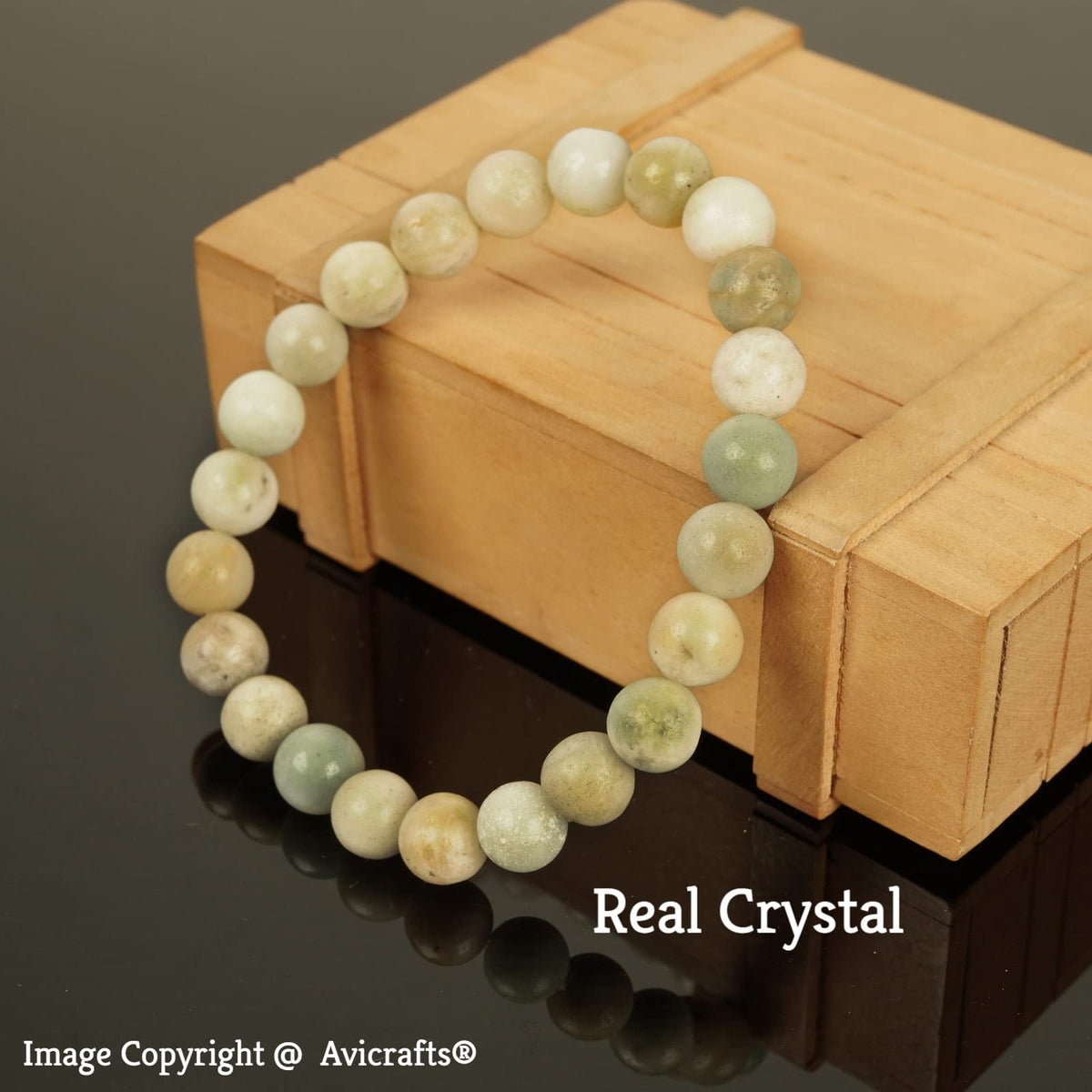 Avicrafts Amazonite Bracelets, Balance, Unisex, Yoga Chakra, Gemstone, Amazonite Jewelry Genuine natural stone, semi precious stone bracelet Gift