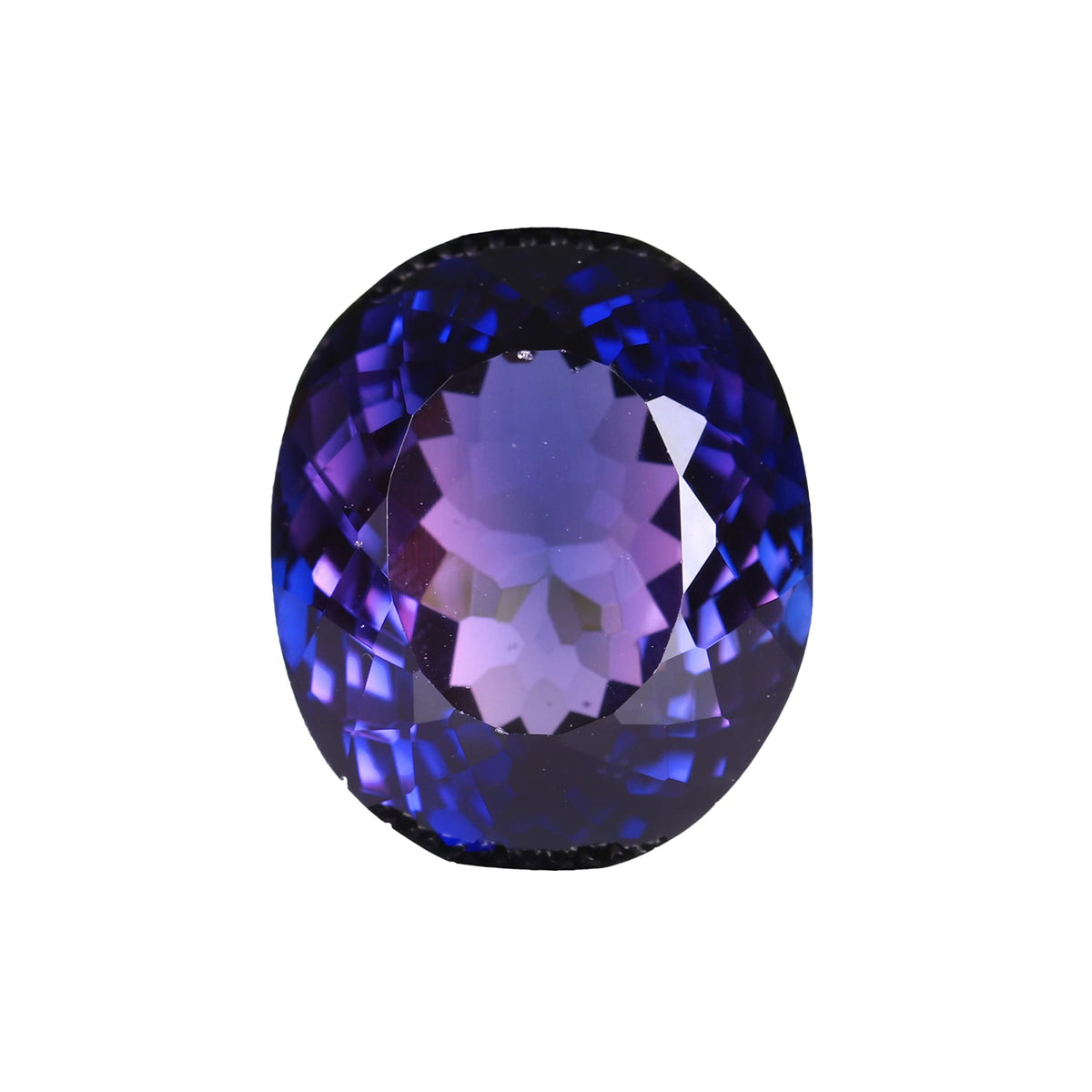 REAL-GEMS - Large Dark Blue Tanzanite 30. Carat Emerald Cut Gemstone For Ring & Pendant