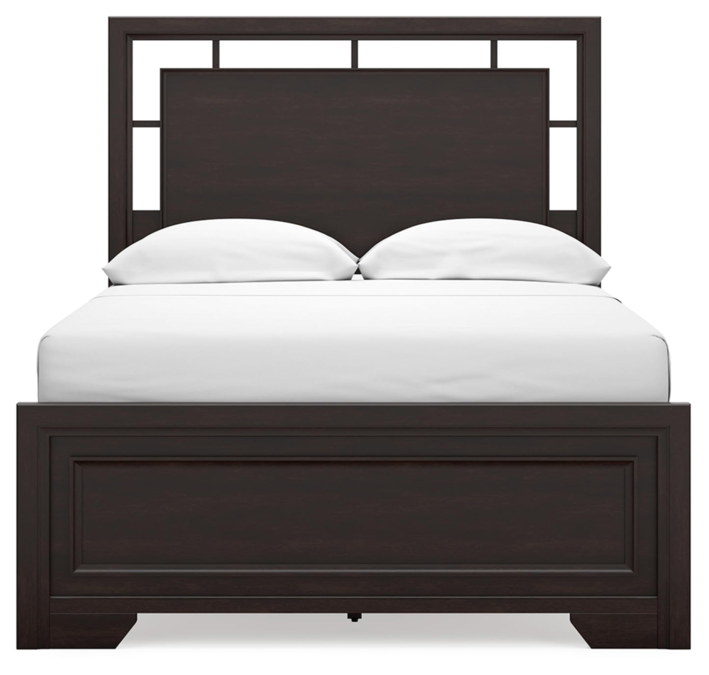 Signature Design by Ashley Covetown Traditional Full Panel Bed, Foundation or Box Spring Needed, Dark Brown