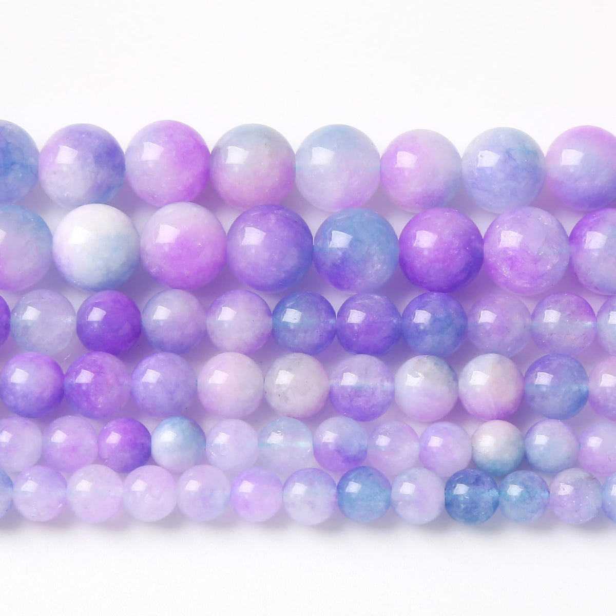 6MM 60PCS Natural Stone Dream Chalcedony Beads for Jewelry Making DIY Bracelet