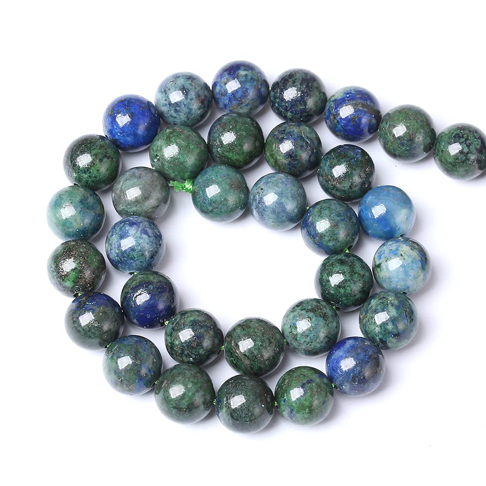 6MM 60PCS Natural Stone Lapis Chrysocolla Loose Beads for Jewelry Making DIY Bracelet