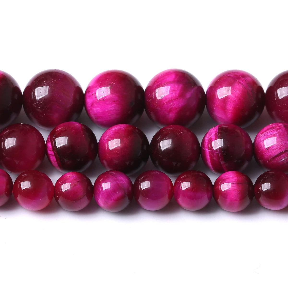 60PCS 6MM AAA Rose Red Tiger Eye Stone Beads Natural Gemstone Bead Crystal Healing Energy Jewelry Making DIY 15 inches