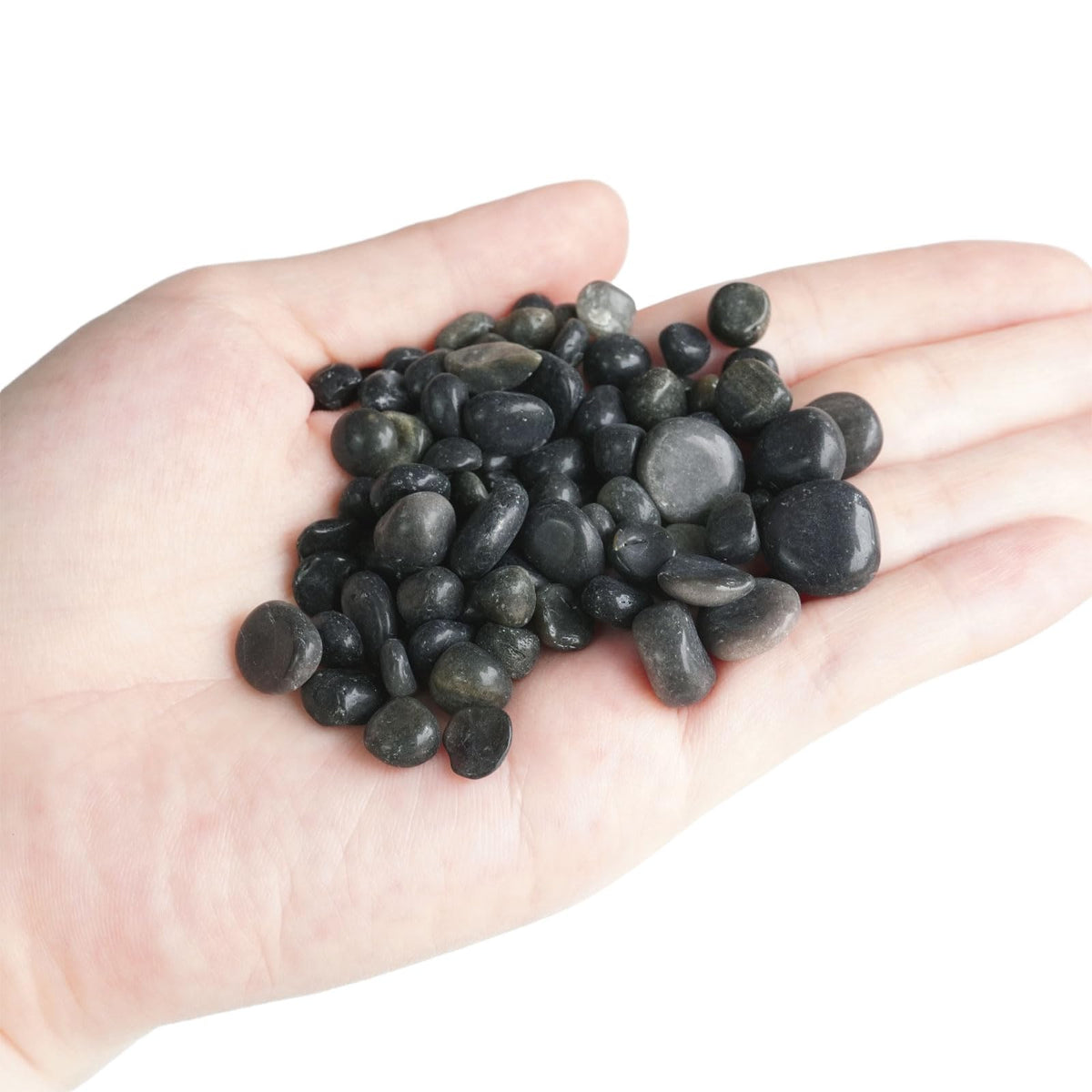 Sisamn 3Lb Gold Sheen Obsidian Tumbled Stones Natural Polished Pebbles for Protection, Jewelry Making, Home Decor, Feng Shui, Reiki Healing, Meditation Gifts Bulk Crystals