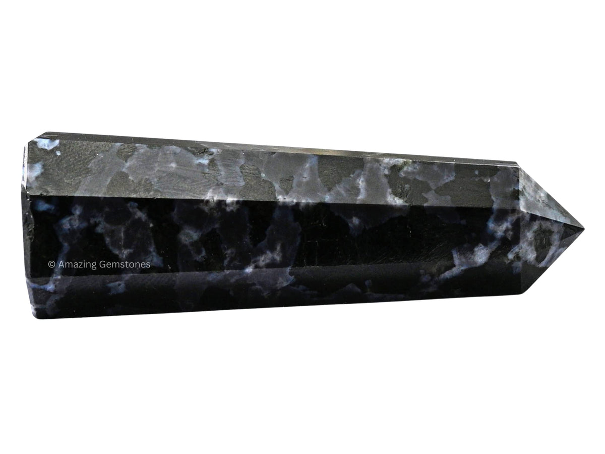 Amazing Gemstone Indigo Gabbro Crystal Towers - Natural Healing Crystal Point Obelisk for Reiki Healing and Crystal Grid (3" to 4" INCH)