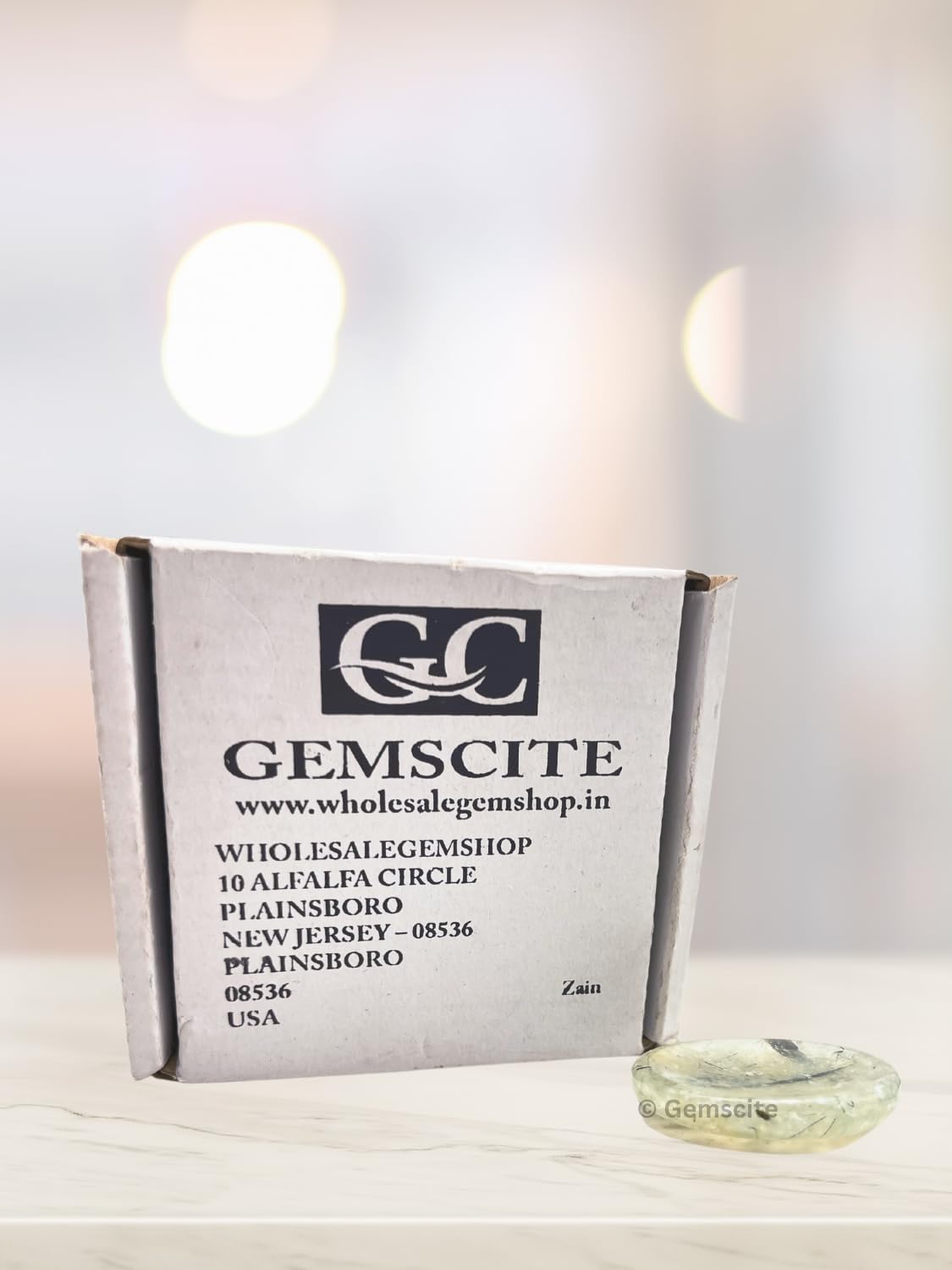 GEMSCITE Prehnite Epidote Thumb Worry Stones Metaphysical Gemstone Crystal Healing Reiki Men Women Gift FENG Shui Positive Energy Love Wellness Palm Stones Wicca Powerful
