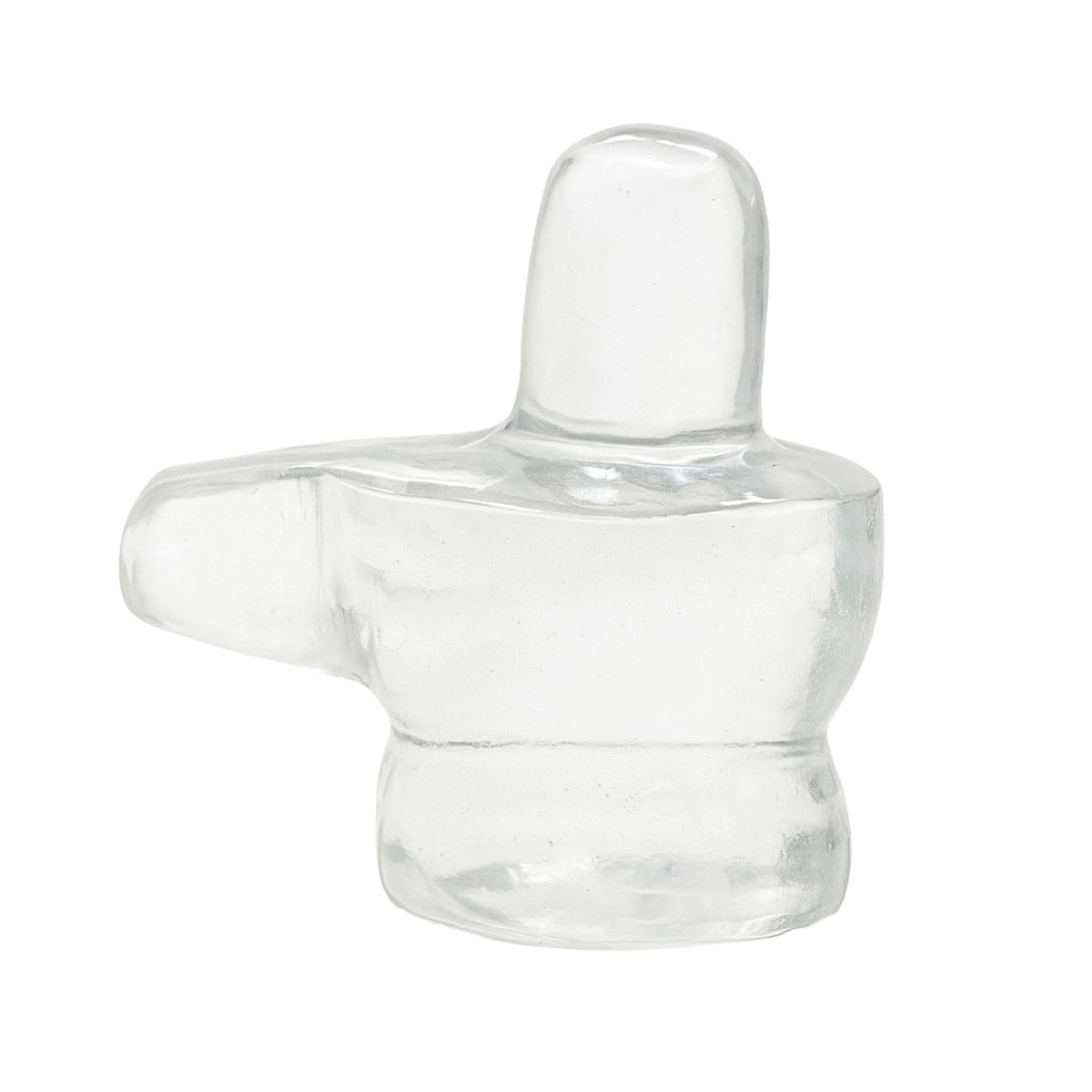 Amazing Gemstone Shiva Lingam Stone Clear Quartz Crystal - Shivling for Pooja, Home Office Room Decor Made of Healing Crystals and Healing Stones - Adiyogi Shiva Lingams