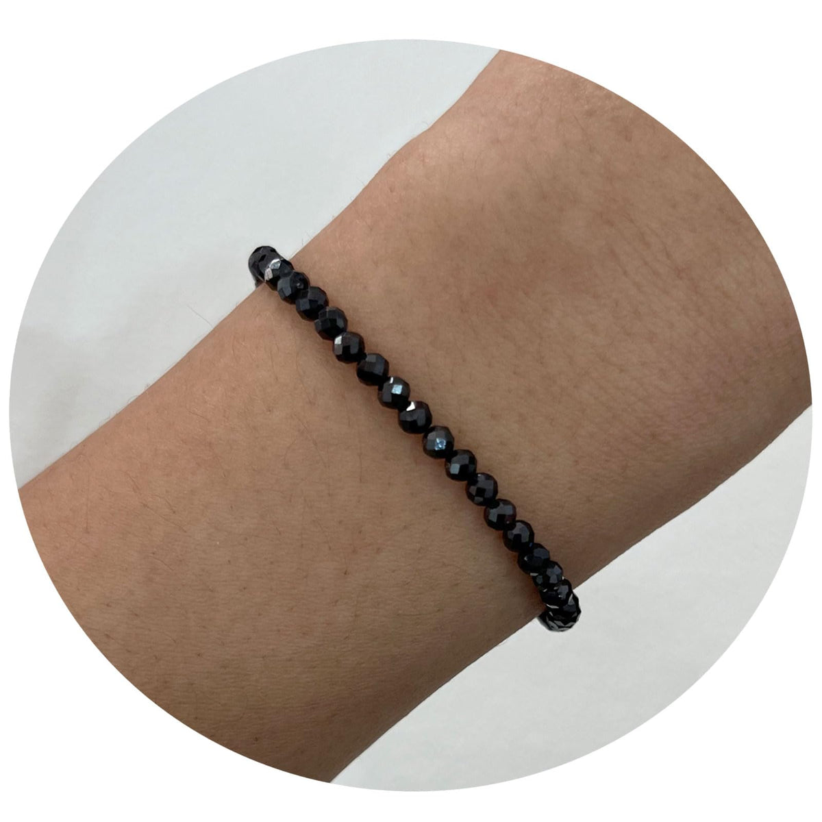 Natural Stone Bracelets for Women Gold Plated Energy Beaded Bracelet Enewton Unique Friendship Bracelets Gifts, Black