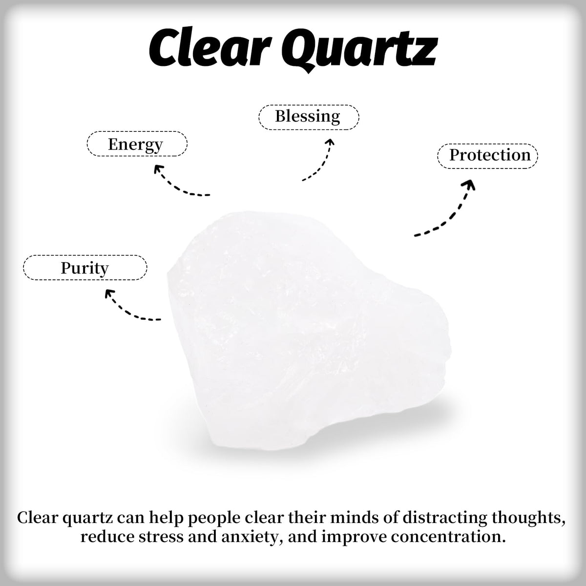 Clear Quartz Raw Stones 1PC, Gemstones Raw Stones and Healing Crystals, Hand Carved Natural Pocket Raw Stone for Decoration Tumbling, Garden(1.18"-1.97")