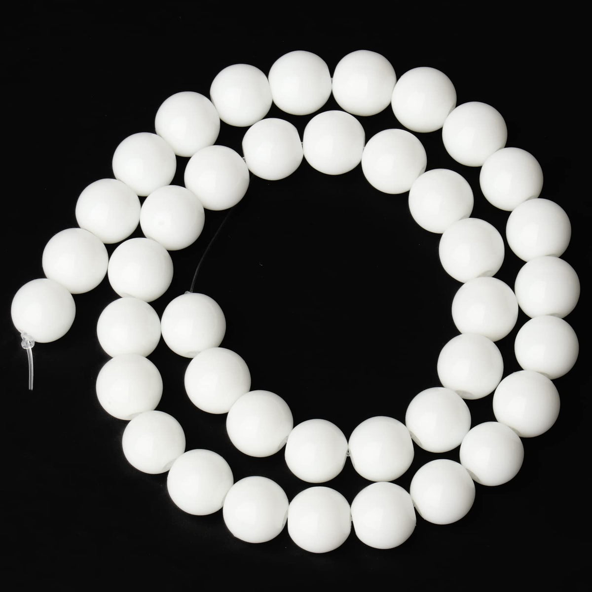 Song Xi White Tridacna Natural Stone Beads for Jewelry Making - 6mm Gemstone Beads