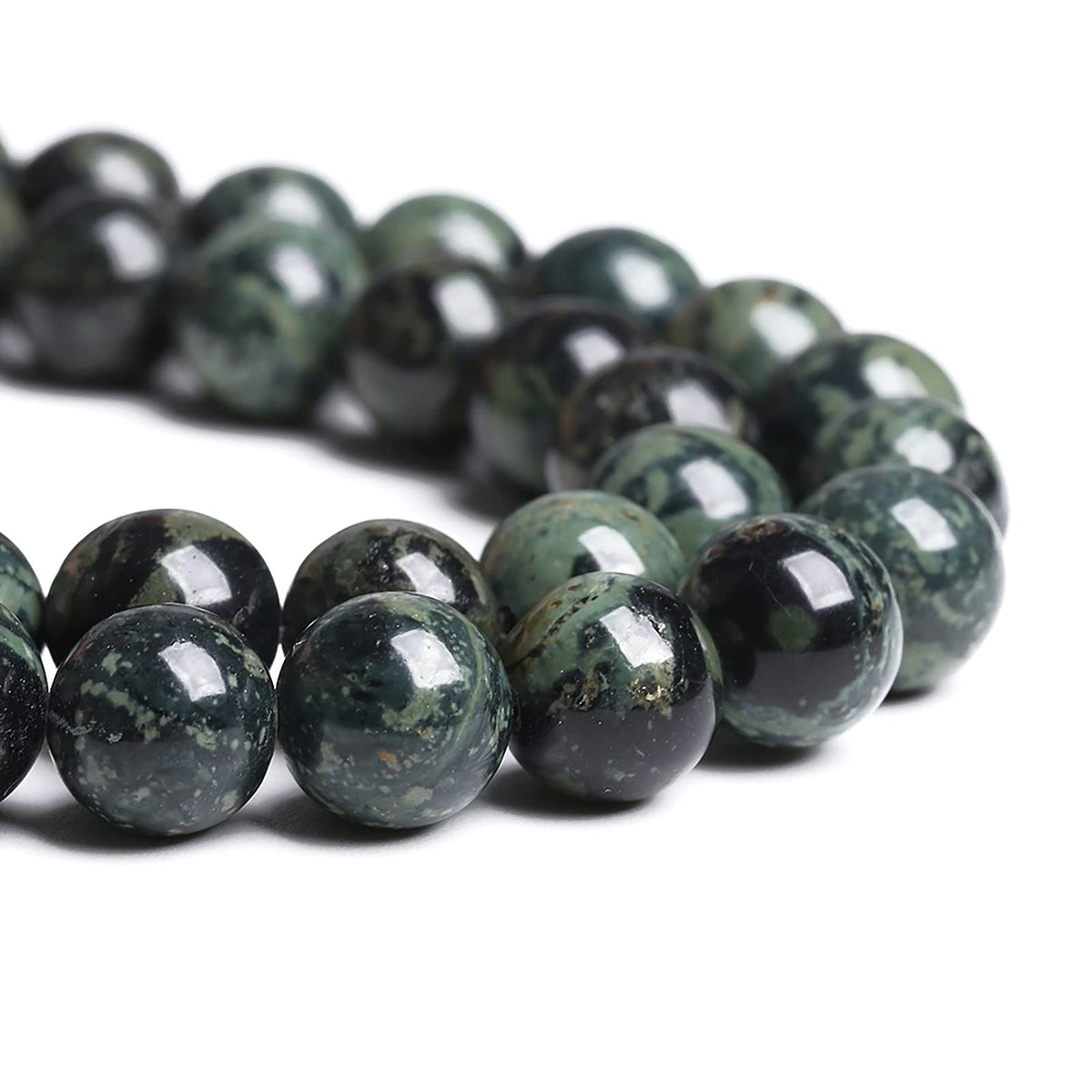 12MM 32PCS Natural Stone Kambaba Jasper Loose Beads for Jewelry Making DIY Bracelet Necklace
