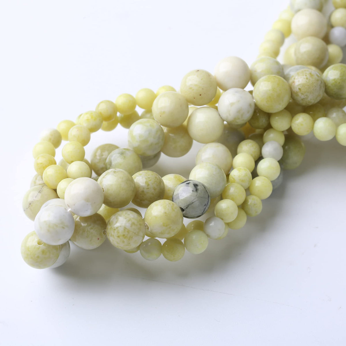 8MM Yellow Jasper Round Loose Beads Natural Gem Beads Crystal Energy Stone Beads for Jewelry Making DIY Bracelet Necklace
