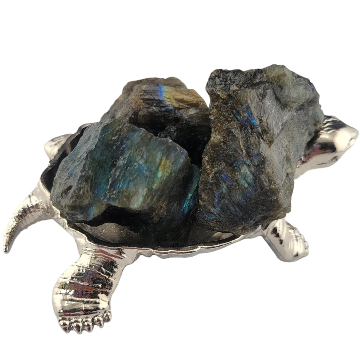 3-5Pcs Labradorite Natural Raw Crystals 1''-2'' Rough Stones Rocks for Tumbling Polishing Cabbing Gemstones Crystals and Healing Stones for Wicca Reiki,Fountian Rocks for Decorations (Labradorite)