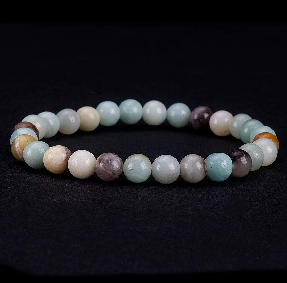 Avicrafts Amazonite Bracelets, Balance, Unisex, Yoga Chakra, Gemstone, Amazonite Jewelry Genuine natural stone, semi precious stone bracelet Gift