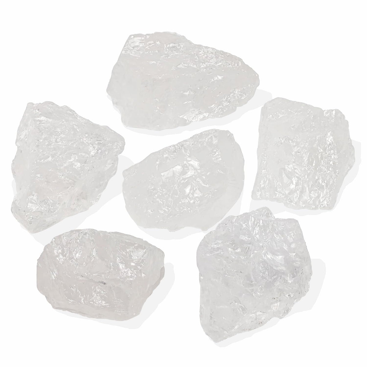 Nvzi Raw Clear Quartz Crystals Bulk, Real Gemstones and Crystals, Rocks and Minerals, Healing Crystals, Quartz Crystals and Healing Stones, Cuarzos Originales De Energia Y Piedras(1LB)