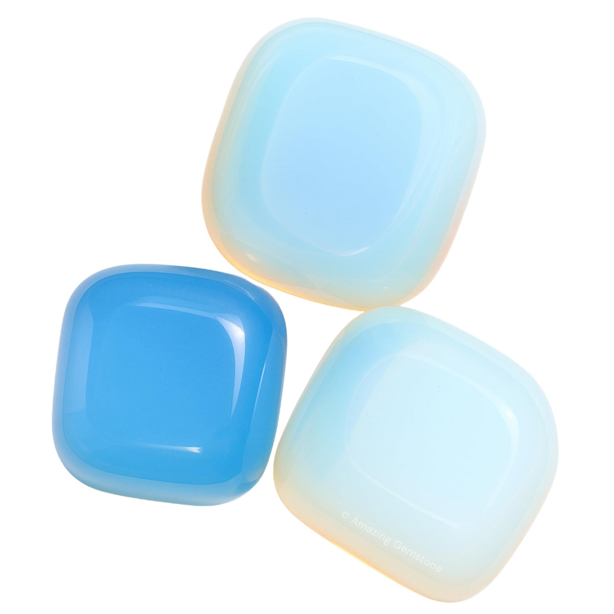 Amazing Gemstone Opalite Crystals&Healing Stones Tumbled - 1 oz Opalite Stone Gem Stones, Healing Stones for Energy Balance, Stress Relief - Premium Polished Gems Rocks for Meditation & Wellness