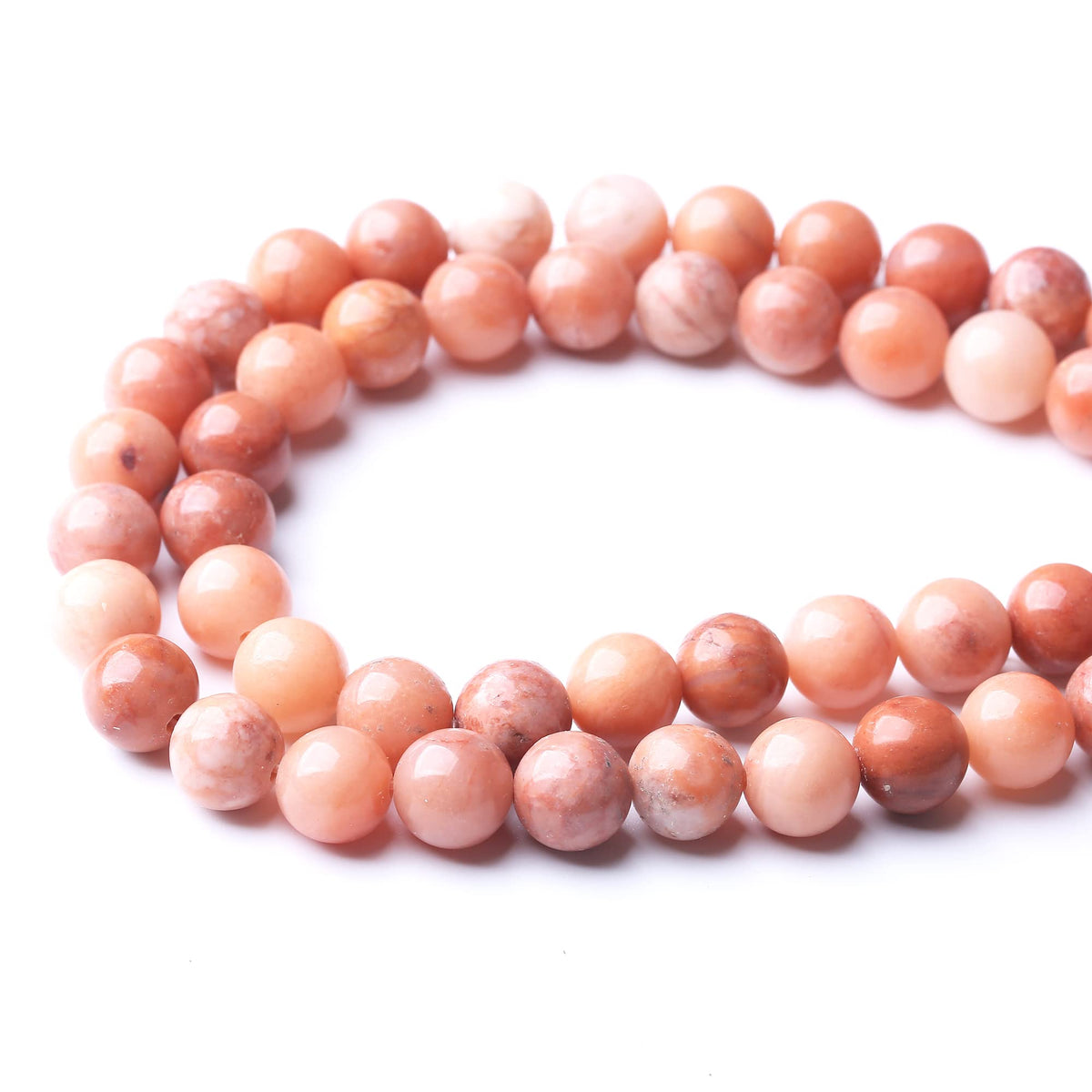 8MM Pink Aventurine Round Loose Beads Natural Gem Beads Crystal Energy Stone Beads for Jewelry Making DIY Bracelet Necklace