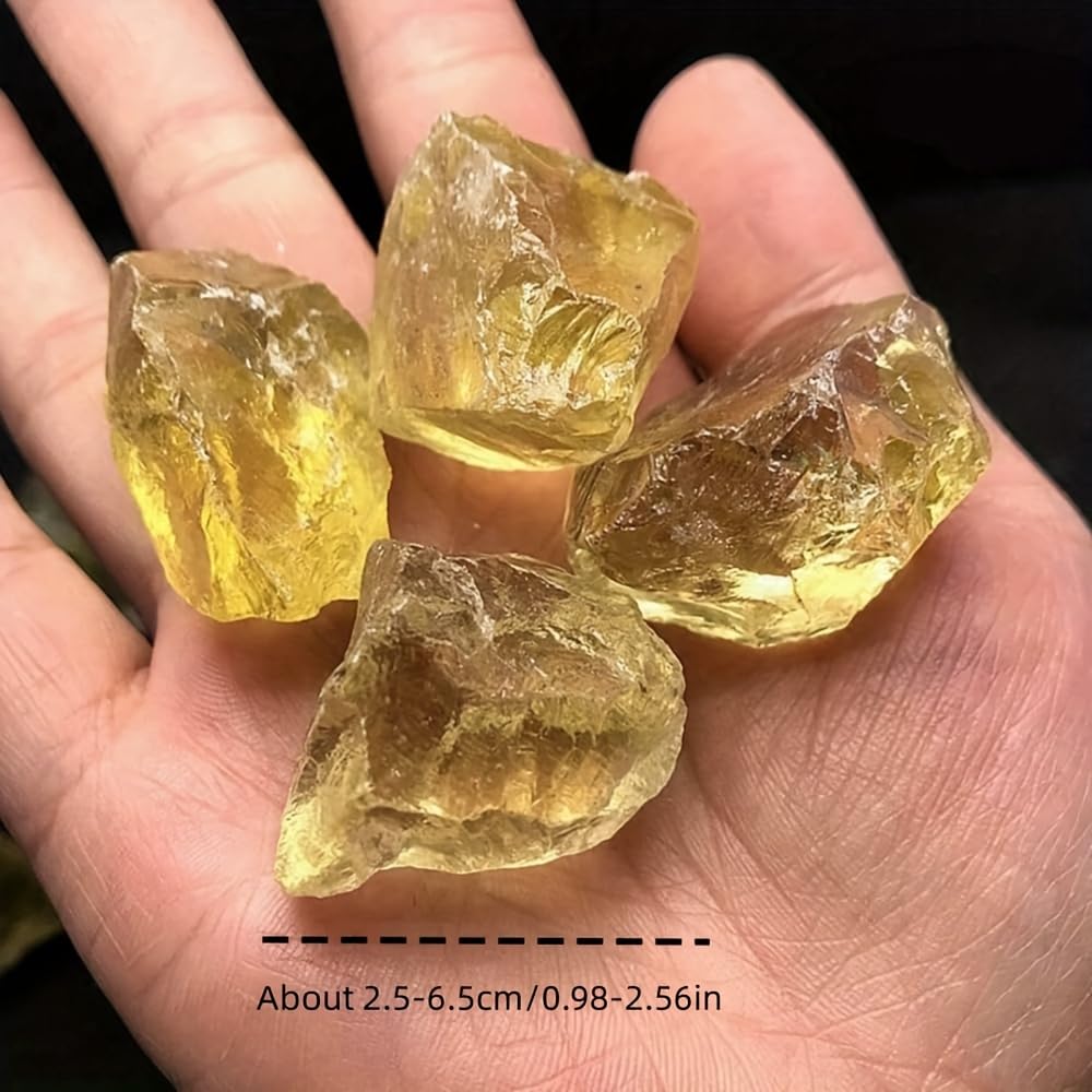 Simurg Raw Citrine Stone ‌Aroma Stone ''A'' Grade Rough Citrine for Cabbing, Tumbling, Cutting, Lapidary, Polishing, Reiki Crytsal Healing (Brazil Citrine, 1 Pound)