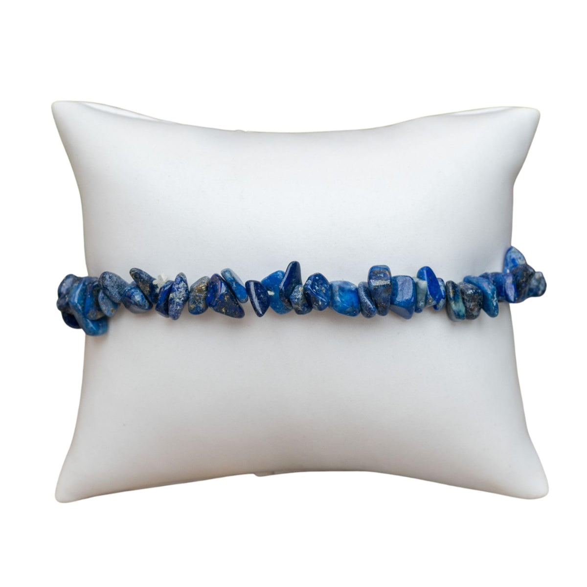 Lapis Lazuli Natural Gemstone Bracelets, Chakra Crystal Healing Chip Stretch Bracelets, Gemstone Polished Irregular Crystals, Crystal Irregular Chips Beads Stretch Bracelets (Lapis Lazuli)