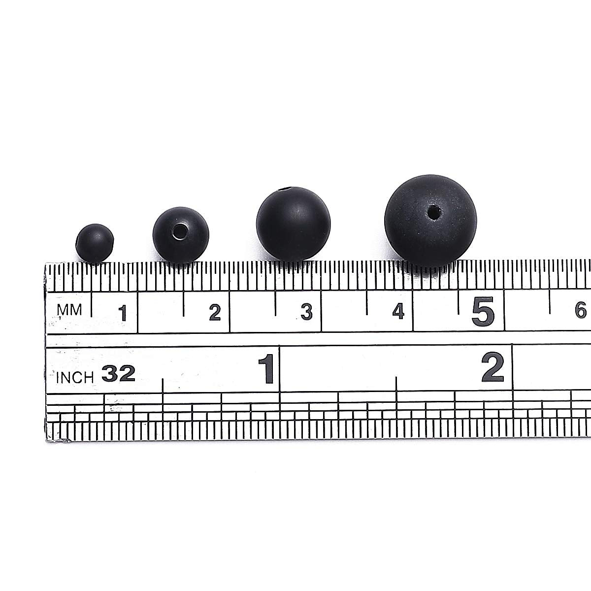 BEADIA Matte Black Onyx Natural Stone Round Loose Semi Gemstone Beads for Jewelry Making 12MM 32PCS