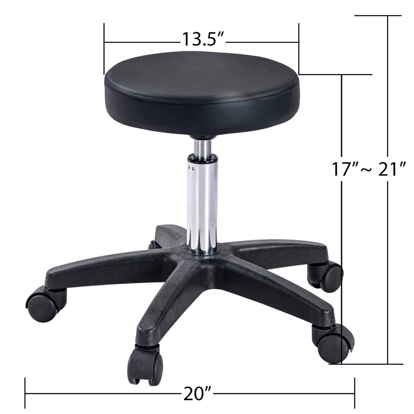 Massage Salon Tattoo Chair with Two Trays Esthetician Bed Hydraulic Stool Multi-Purpose 3-Section Facial Bed Table Adjustable Beauty Barber Spa Equipment Black