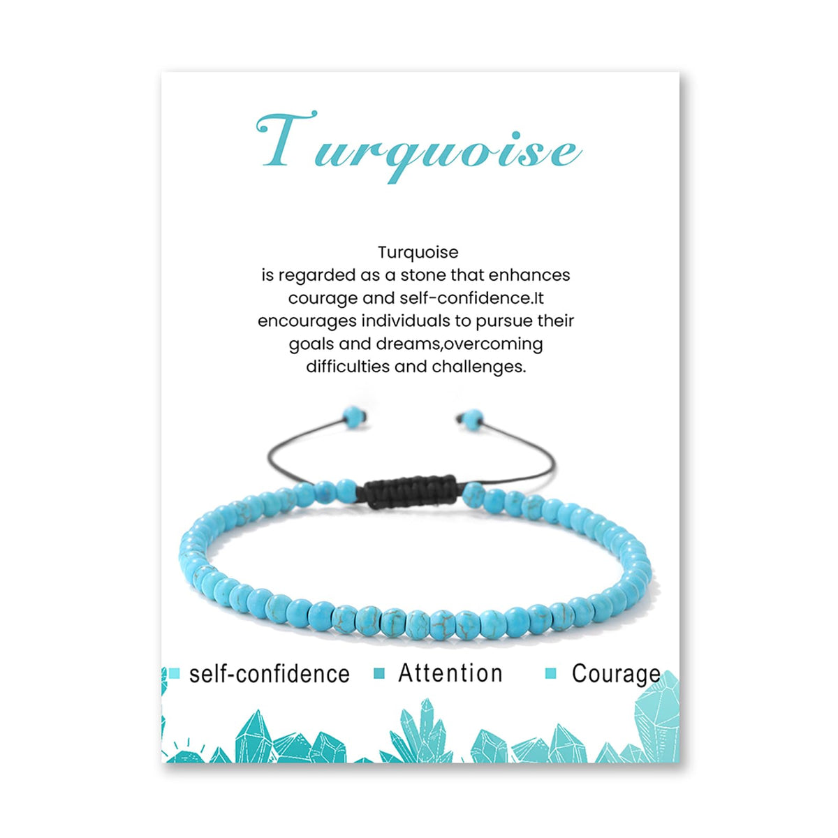 Lit Wall Turquoise Anklets for Women Beach Boho Ankle Waterproof Turquoise Anklet Bracelets Adjustable Beaded Ankle Bracelet Plus Size Anklets Gemstone Anklet Jewelry Gift for Her