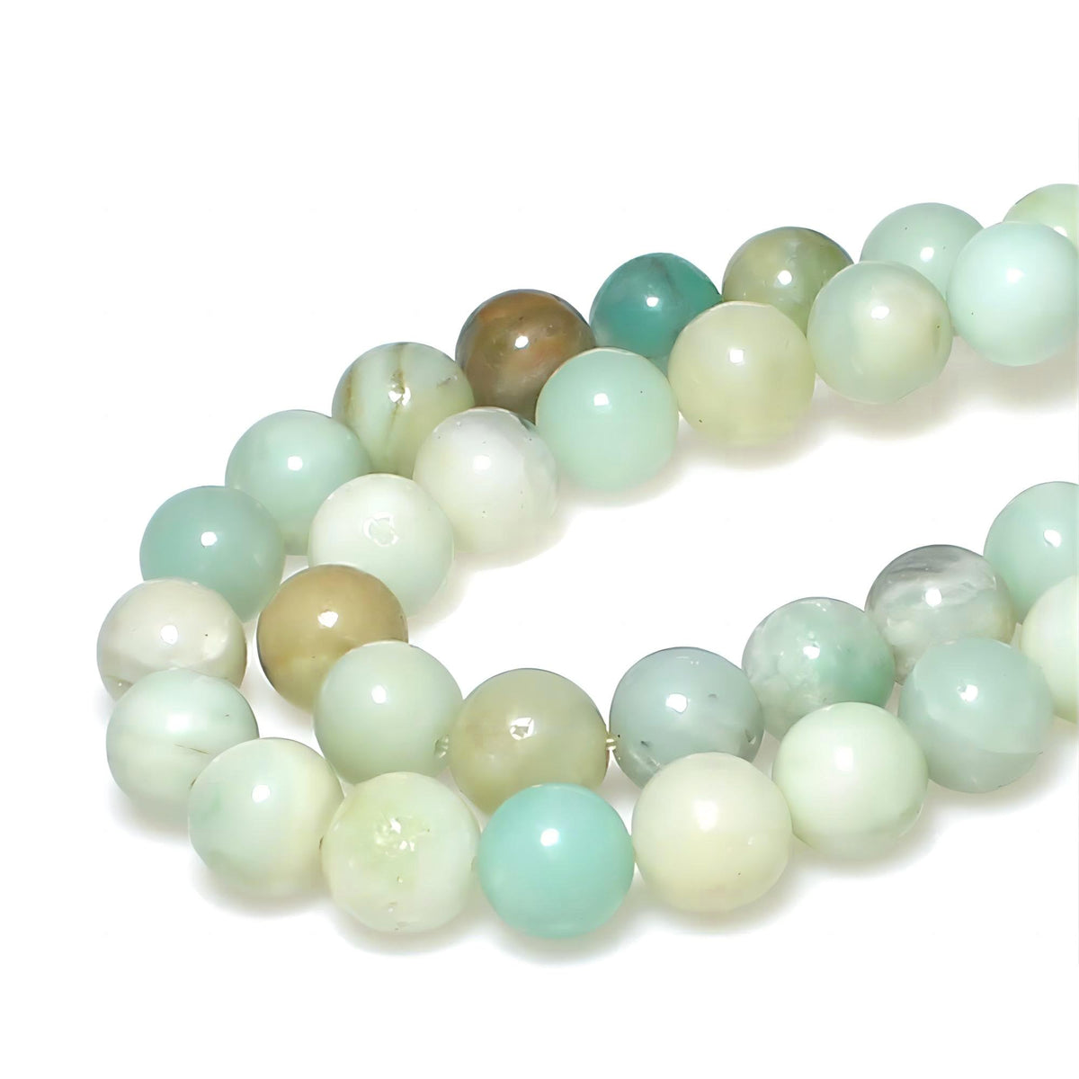 MJDCB Natural Stone Beads Multicolor Amazonite Round Loose Beads for Jewelry Making DIY Bracelet Necklace (8mm)