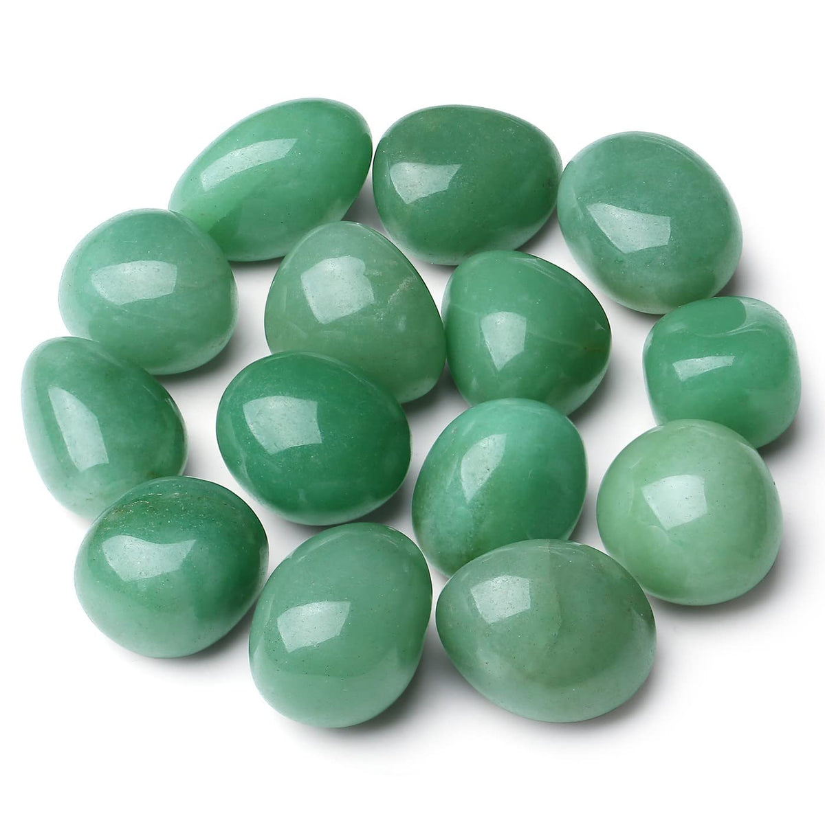 MAIBAOTA Green Aventurine Crystals Natural Healing Crystals Bulk Polished Tumbled Crystals Stones Rocks Energy Balance Crystal Gemstones Vase Filler Decorative Stones Reiki Witch Quartz Crstal