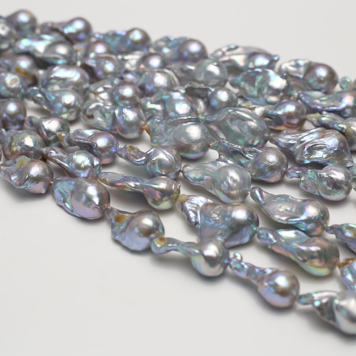 QSLLER Baroque Pearl Beads Irregular Natural Freshwater Cultured Pearl Beads for Jewelry Making Neckalce Craft DIY