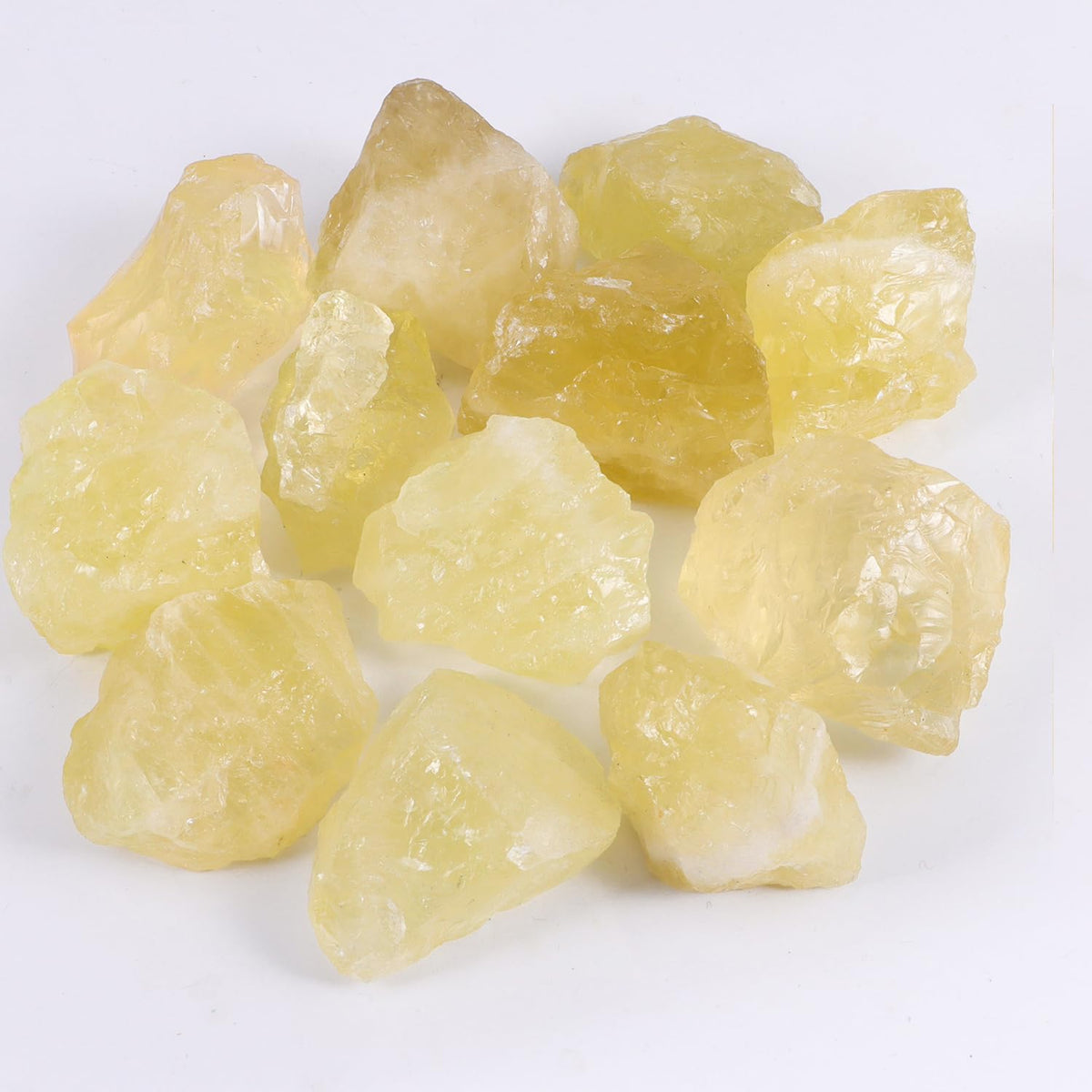 1Lb Authentic Raw Citrine Crystal Stone Natural Rough Stones Crystal for Tumbling, Cabbing, Polishing, Wire Wrapping, Wicca & Reiki Crystal Healing