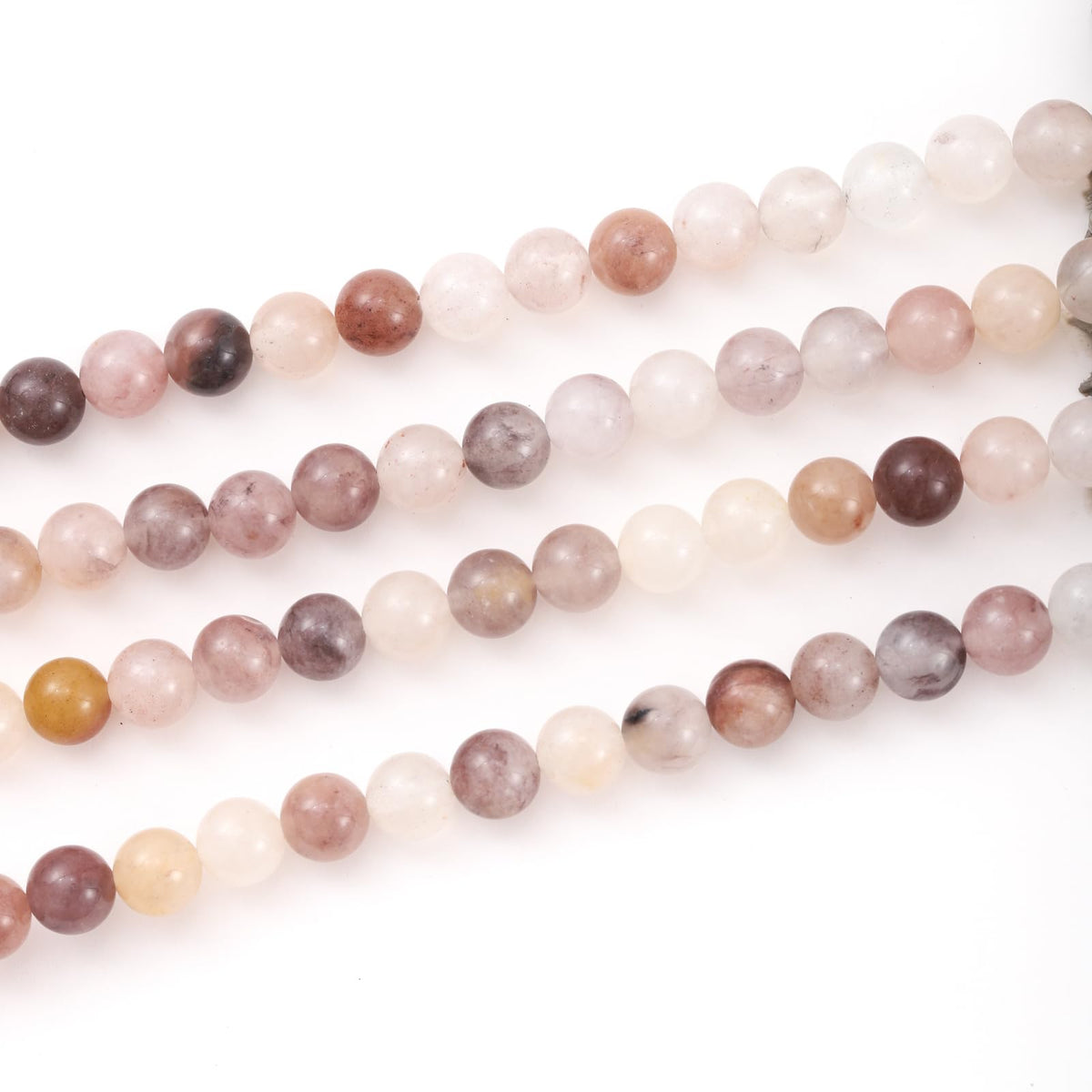 10mm 38pcs DIY Natural Violet Stone Beads Round Healing Crystal Gemstone Loose Beads for Jewelry Making Handmade Bracelet Necklace