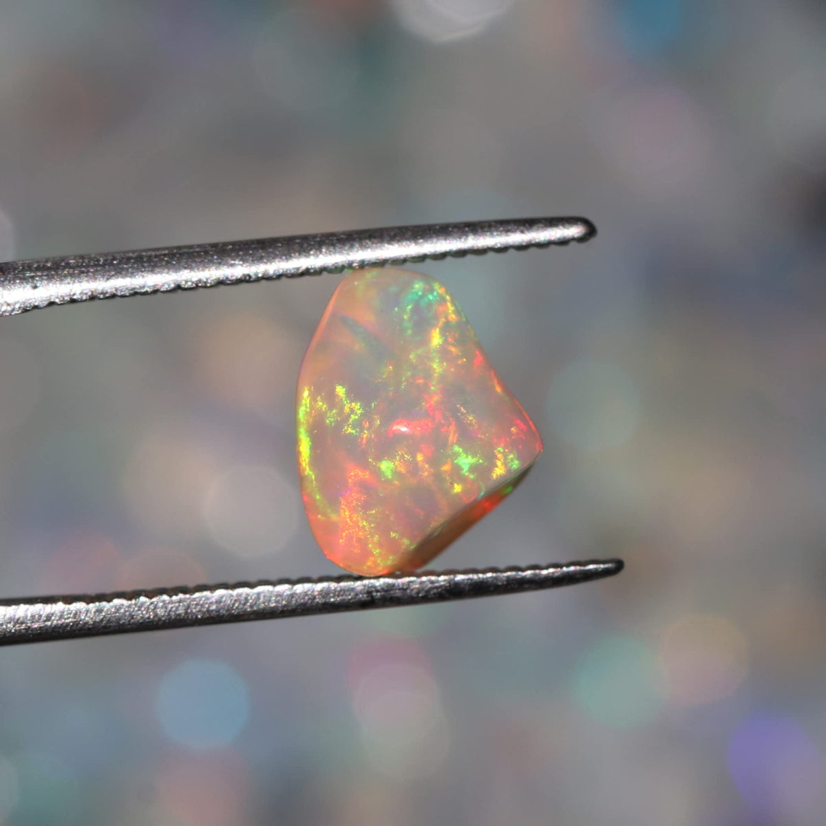 GEMHUB Natural Ethiopian Welo Opal Rough Stone, Raw Crystal, October Birthstone, Handpicked Stone, Jewelry Making Gemstone, Ultra Fire Opal, Size-13X8X4 mm